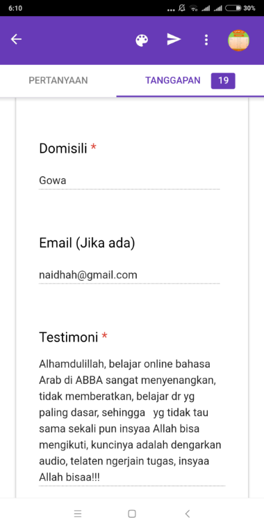 Testimoni peserta 3